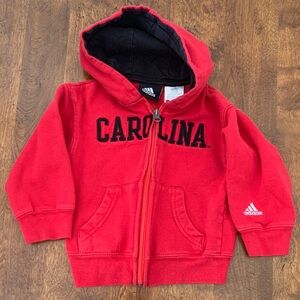 Adidas Kids Red Carolina Hoodie
